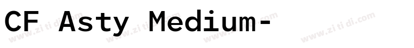 CF Asty Medium字体转换